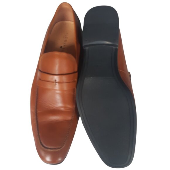 Florsheim Loafers SZ 12D Men's Tan Leather w/ Rubber Sole - Picture 10 of 14
